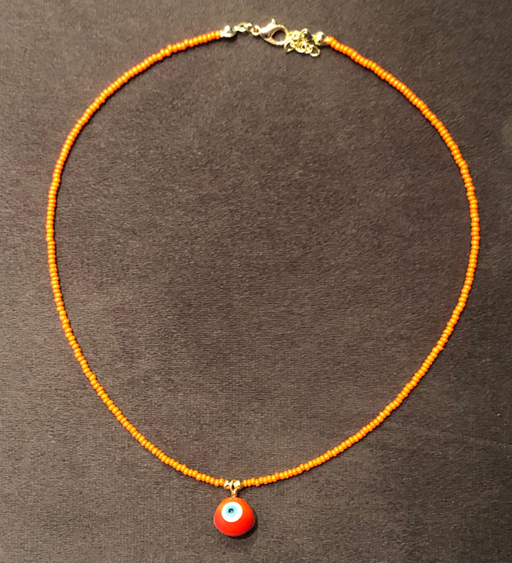 Murano glass bead necklace